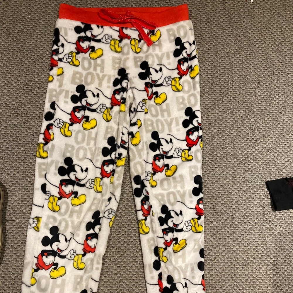 Plush Mickey sleep pants